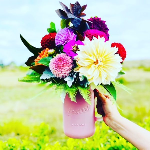 Extra Large Frosted Mason Jar